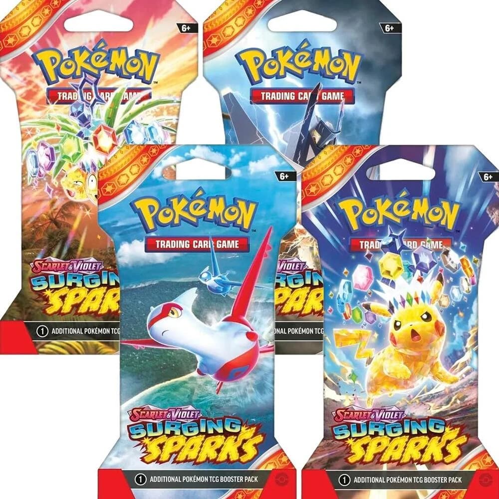 Surging Sparks Sleeved Booster Pack Bundle [Set of 4]