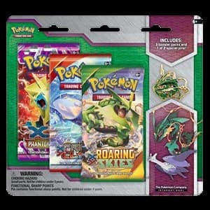 Roaring Skies: Mega Rayquaza Pin 3-Pack Blister