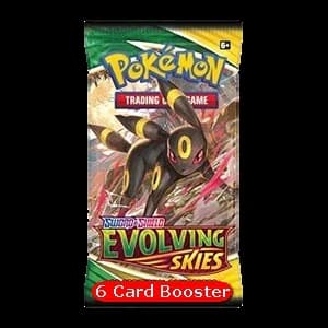 Evolving Skies Booster (6 Cards)