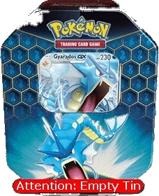 Empty Hidden Fates: Gyarados GX Tin