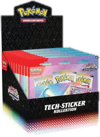 Prismatic Evolutions: Tech Sticker Collection Display