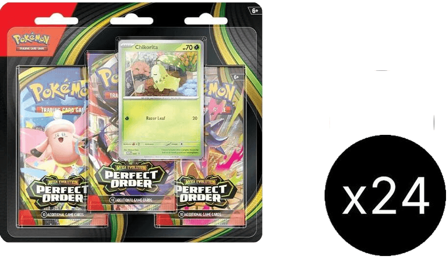 Perfect Order 3 Pack Blister Case [Chikorita]