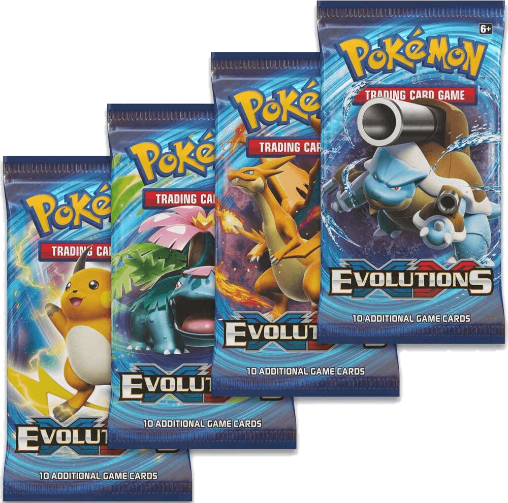 Evolutions Booster Pack Art Bundle [Set of 4]