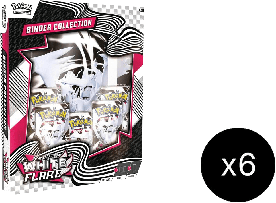White Flare  Binder Collection Case