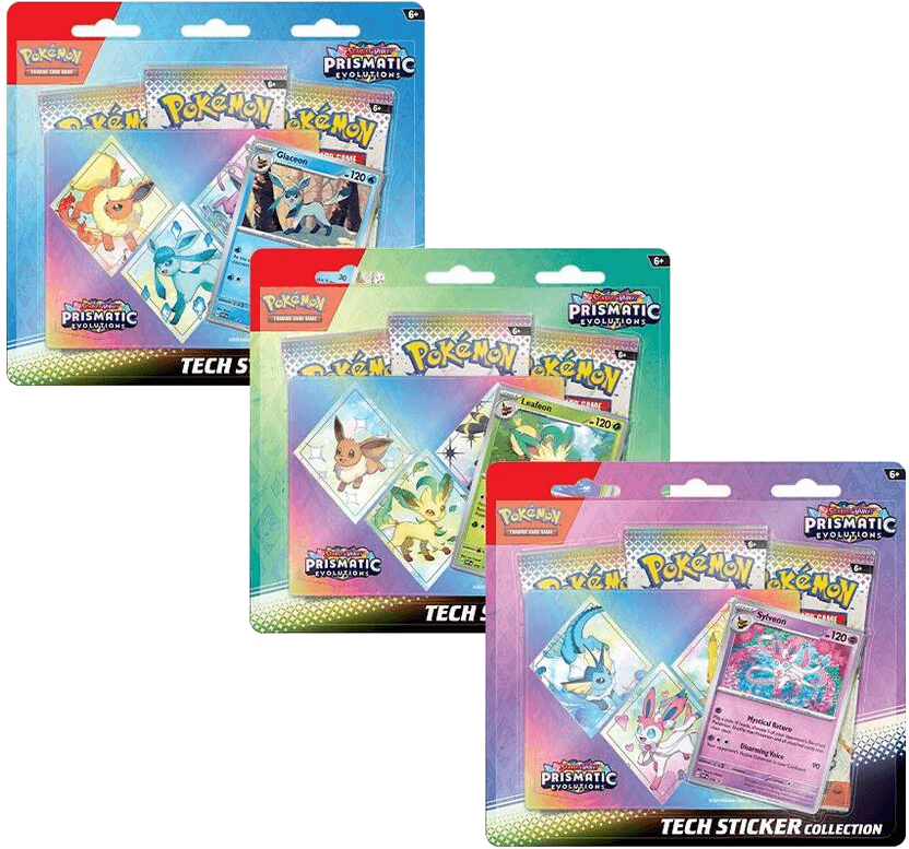 Prismatic Evolutions Tech Sticker Collection [Set of 3]