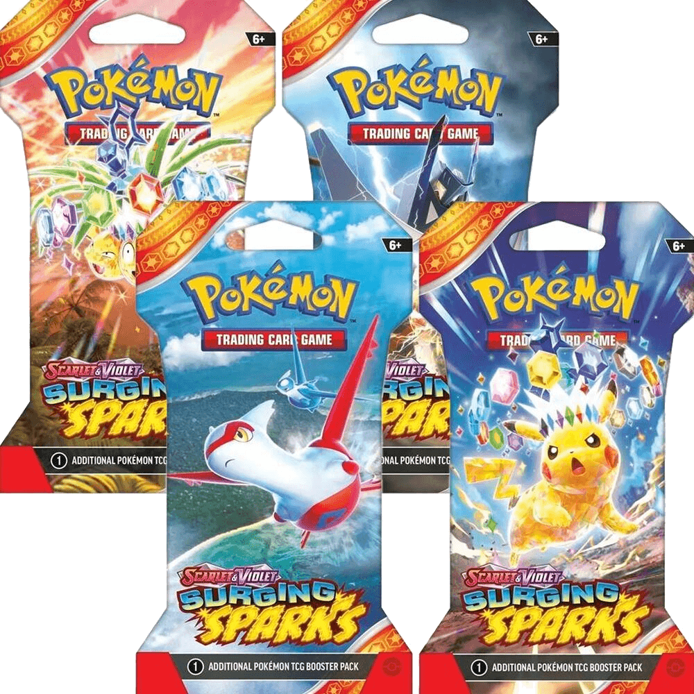 Surging Sparks Sleeved Booster Pack Bundle [Set of 4]