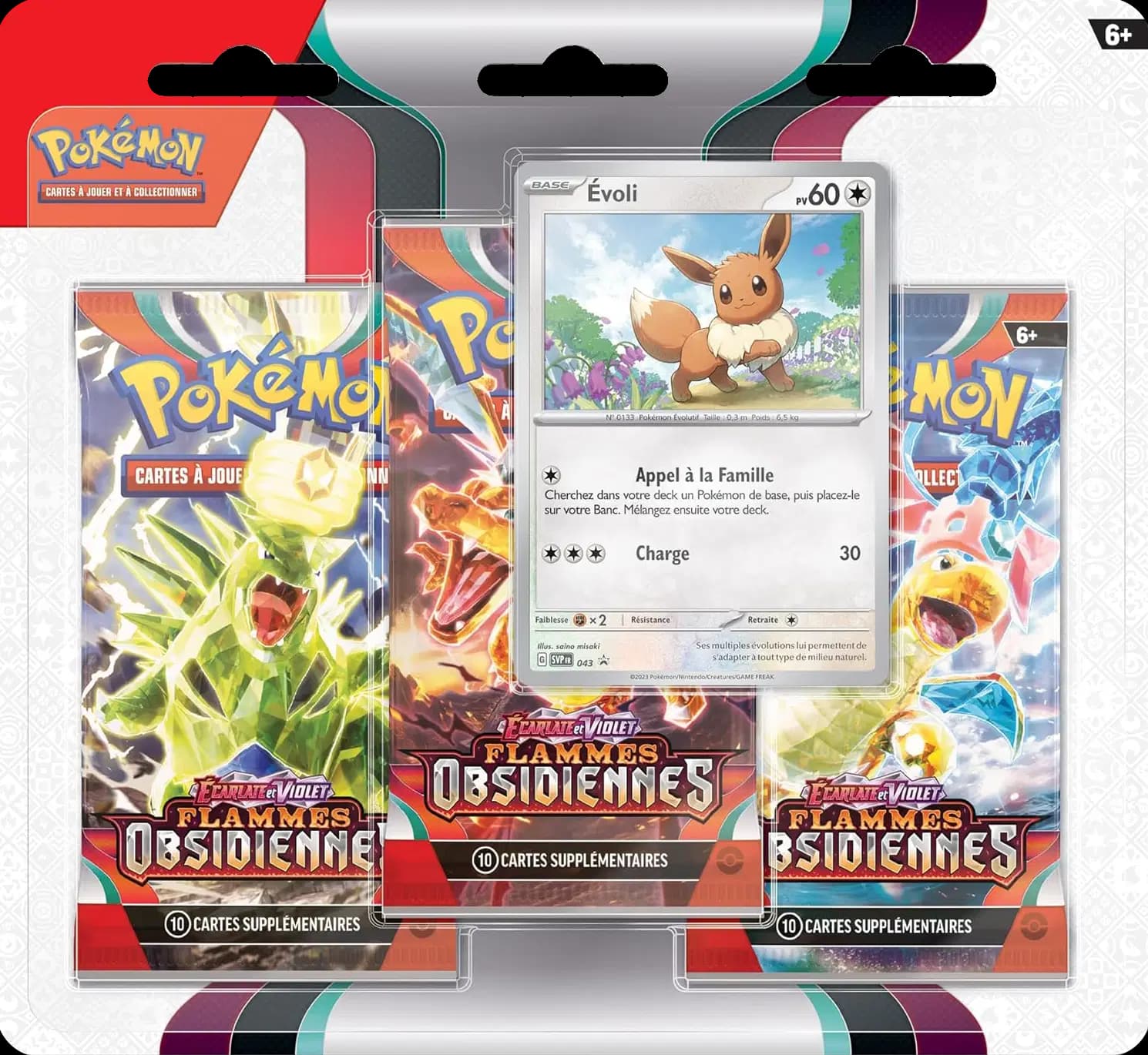 Obsidian Flames - Three Pack Blister - Eevee