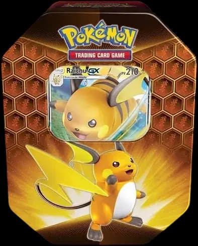Hidden Fates Raichu-GX Tin