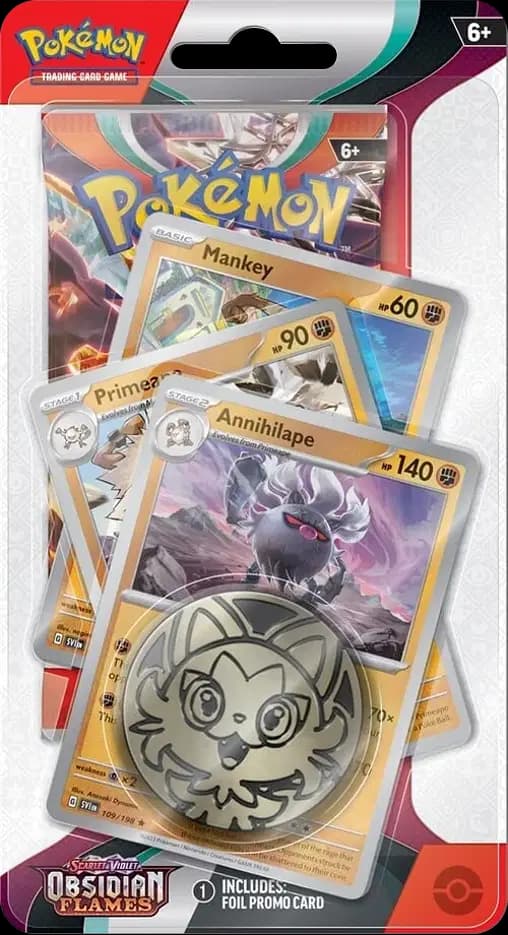 Obsidian Flames - Annihilape Premium Checklane Blister