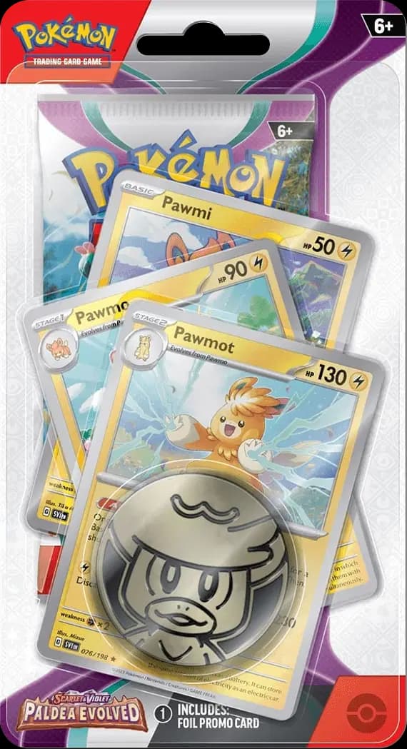 Paldea Evolved - Pawmot Premium Checklane Blister