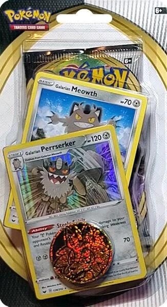 Sword & Shield Single Blister Pack [Galarian Meowth & Galarian Perrserker]