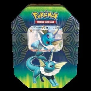Elemental Power Tins: Vaporeon GX Tin