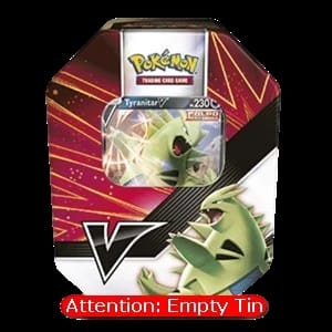 V Strikers Tins: Tyranitar V Empty Tin