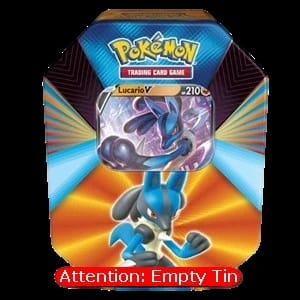 V Forces Tins: Lucario V Empty Tin