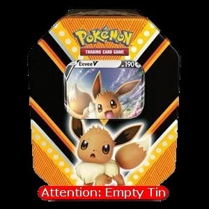 V Powers Tins: Eevee V Empty Tin