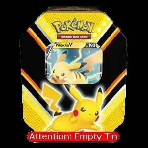 V Powers Tins: Pikachu V Empty Tin