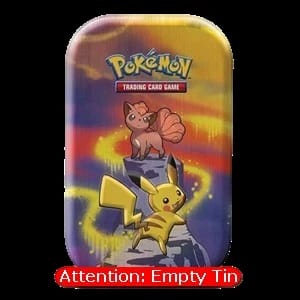 Kanto Power Mini Tins: Pikachu & Vulpix Empty Tin