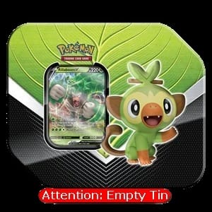 Galar Partners Tin: Rillaboom V Empty Tin