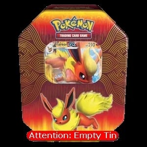 Elemental Power Tins: Flareon GX Empty Tin