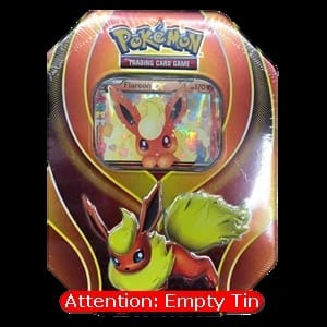 Elemental Power Tins: Flareon EX Empty Tin