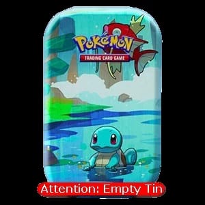 Kanto Friends Mini Tins: Squirtle Empty Tin