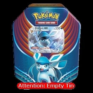 Evolution Celebration Tins: Glaceon GX Empty Tin