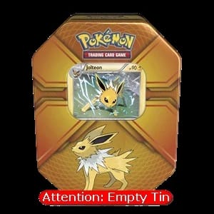Empty Triple Effect Tins: Jolteon Tin