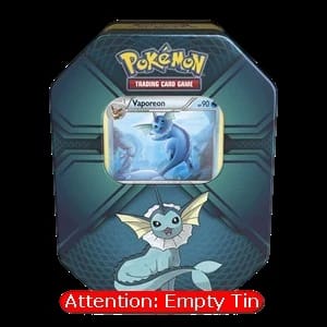Empty Triple Effect Tins: Vaporeon Tin