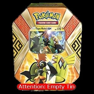 Empty Island Guardians Tins: Tapu Koko GX Tin