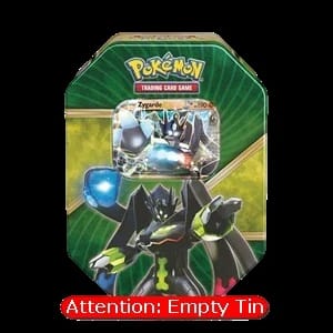 Empty Shiny Kalos Tins: Zygarde Tin