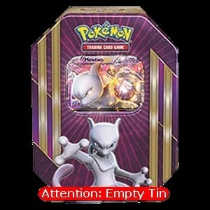Empty Triple Power Tins: Mewtwo EX Tin