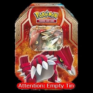 Empty Legends of Hoenn Tins: Groudon Tin