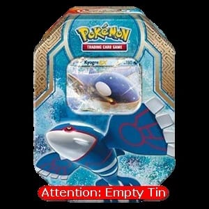 Empty Legends of Hoenn Tins: Kyogre Tin