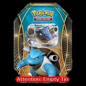 Empty EX Power Trio Tins: Blastoise EX Tin