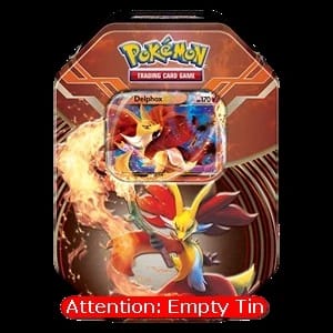 Empty Kalos Power Tins: Delphox Tin