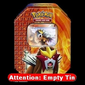 Empty 2010 Fall Collector's Tins: Entei Tin