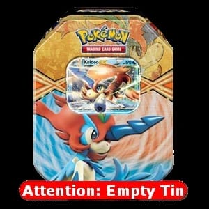 Empty EX Power Tins: Keldeo EX Tin