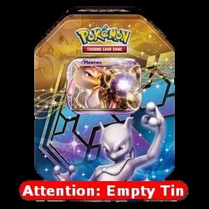 Empty Legendary EX Tins: Mewtwo EX Tin