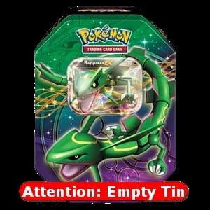 Empty Legendary EX Tins: Rayquaza EX Tin