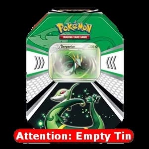 Empty Evolved Battle Action Tins: Serperior Tin