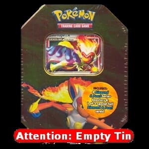 Empty Diamond and Pearl Collector's Tins: Infernape LV.X Tin