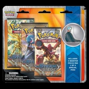 Steam Siege: Shiny Mega Gardevoir Pin 3-Pack Blister