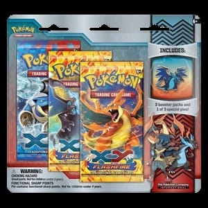 Flashfire: Mega Charizard X Pin 3-Pack Blister