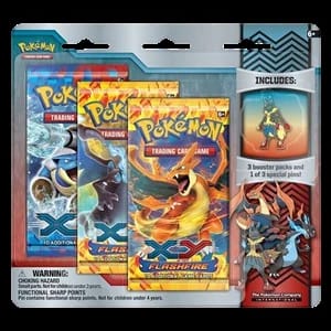 Flashfire: Mega Lucario Pin 3-Pack Blister