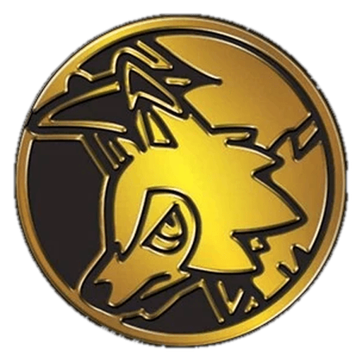 Gold Lycanroc Coin