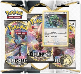 Rebel Clash: Rayquaza 3-Pack Blister