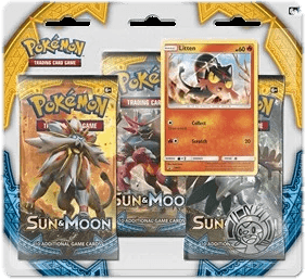 Sun & Moon: Litten 3-Pack Blister