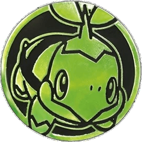 Pokémon Coin Collection Vol.2: Green Mirror Foil Turtwig Coin