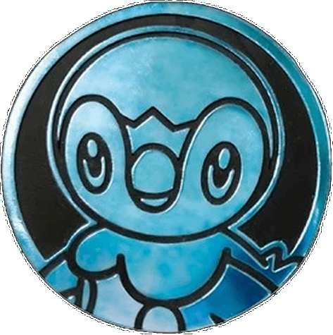 Pokémon Coin Collection Vol.2: Blue Mirror Foil Piplup Coin