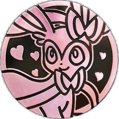 Pokémon Coin Collection Vol.2: Pink Mirror Foil Sylveon Coin